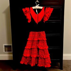Authentic girls flamenco dress from Spain